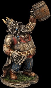bronze finish viking ornament til pynt